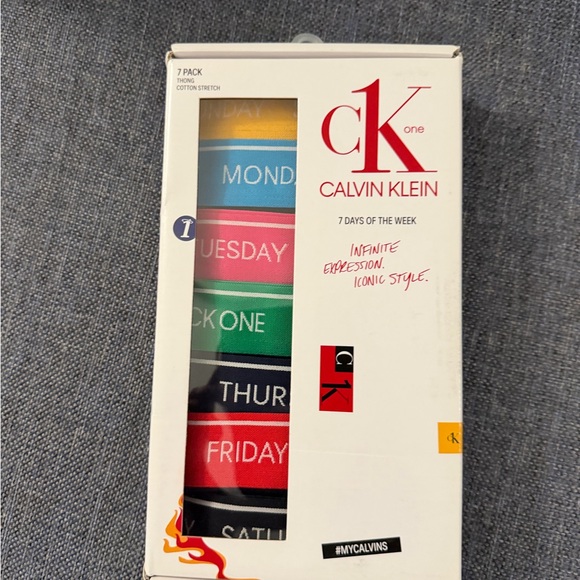 Calvin Klein Other - Calvin Klein Women's thong day of week  7-Pack - Multicolor